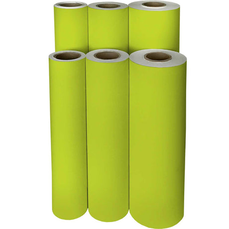 Matte Lime Green Gift Wrap by Present Paper - Vysn