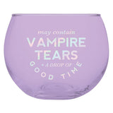 May Contain Vampire Tears Roly Poly Tinted Glass in Lilac | 13 oz. by The Bullish Store - Vysn