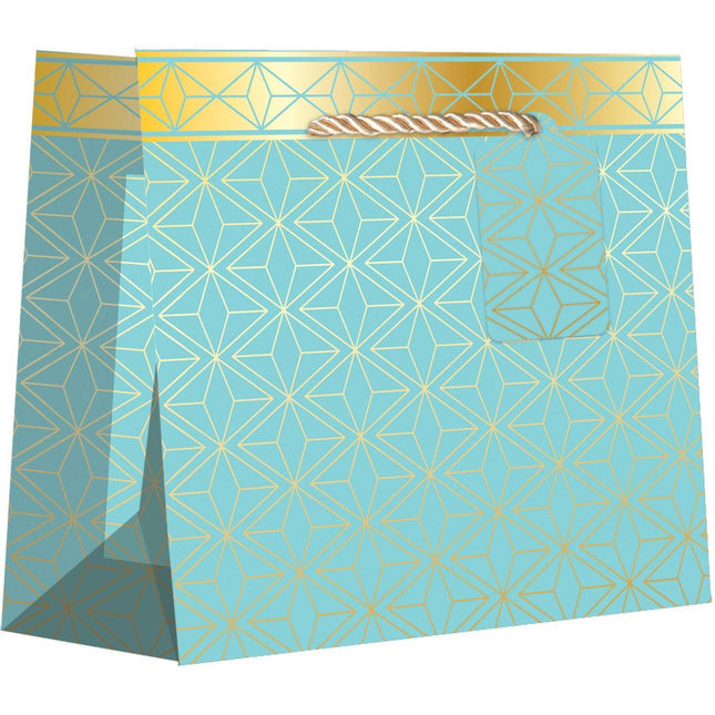 Medium Gift Bags, Modern Geometric with Foil Accents by Present Paper - Vysn