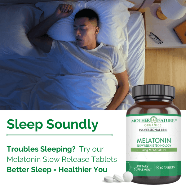 Melatonin 6mg Capsules by Mother Nature Organics - Vysn