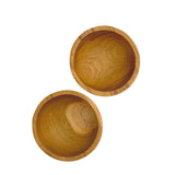 MINI TEAK SHELL BOWLS (Set of 2) by POPPY + SAGE - Vysn