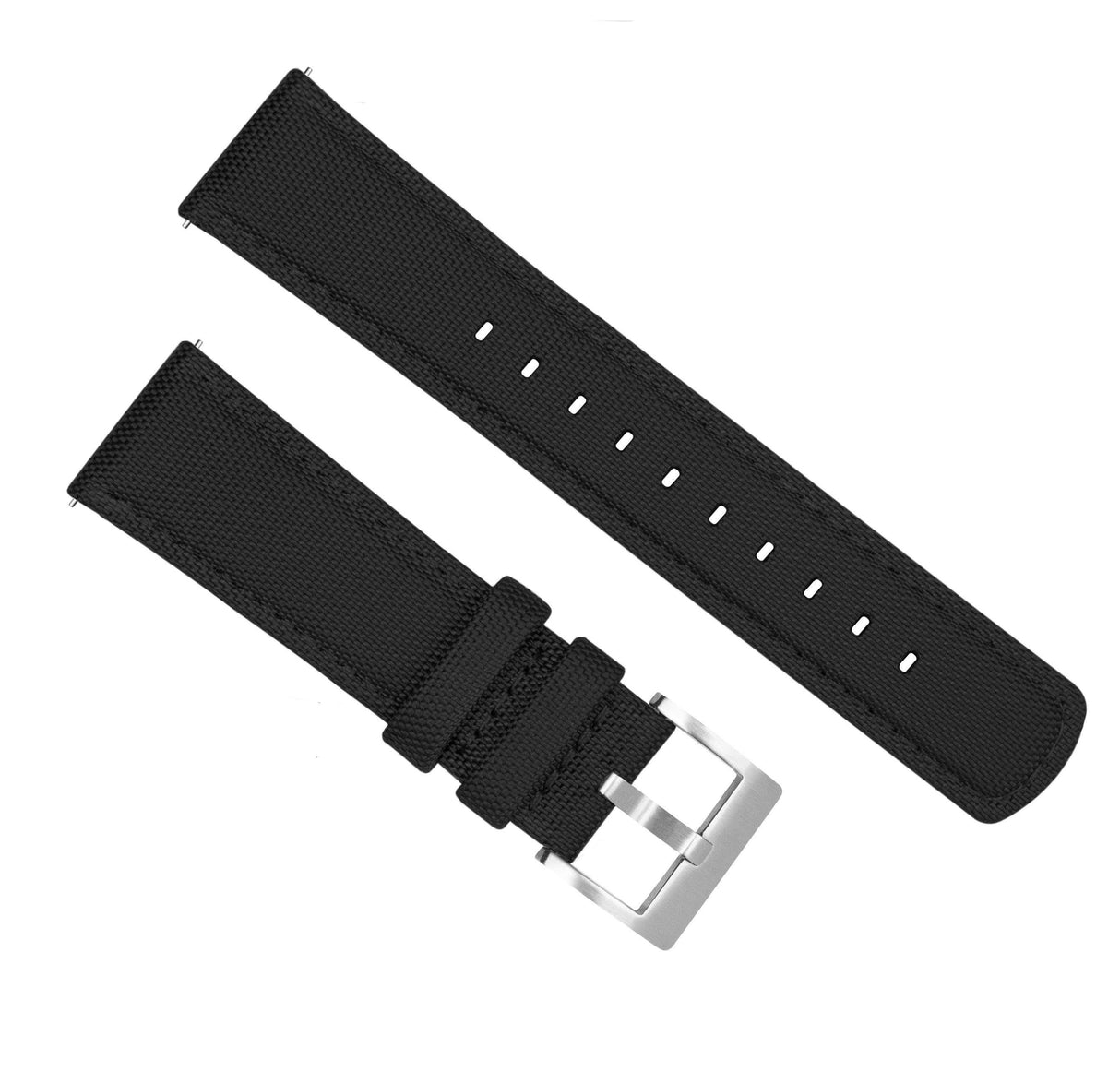 Mobvoi TicWatch | Sailcloth Quick Release | Black by Barton Watch Bands - Vysn