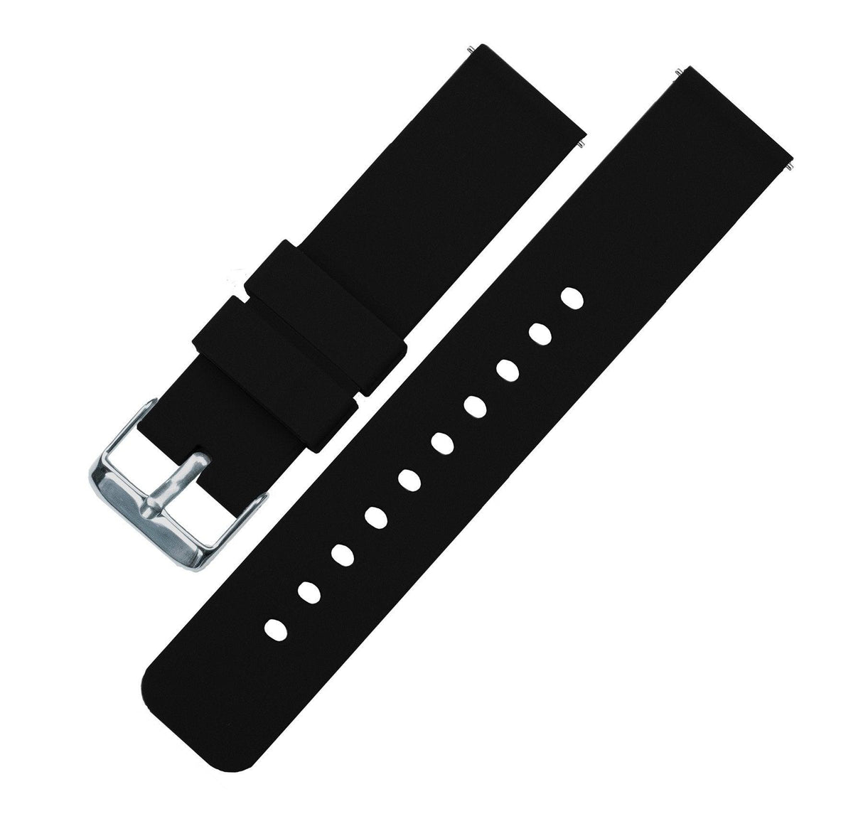 Mobvoi TicWatch | Silicone | Black by Barton Watch Bands - Vysn