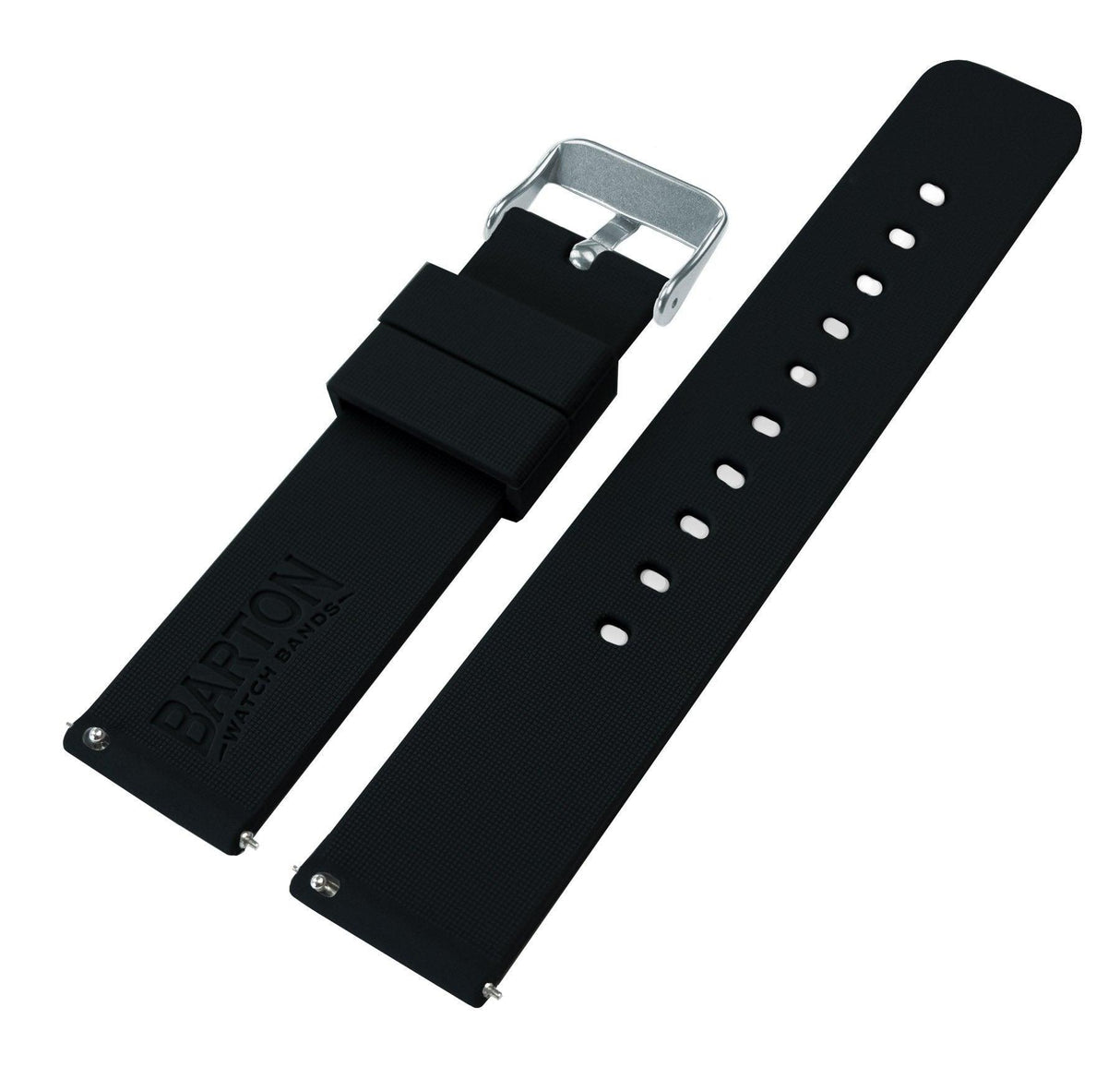 Mobvoi TicWatch | Silicone | Black by Barton Watch Bands - Vysn