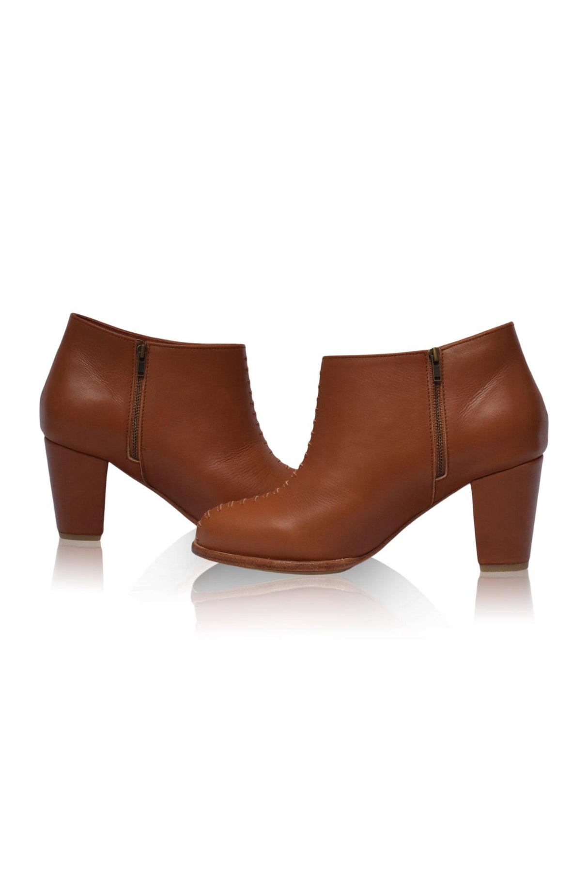 Monte Carlo Leather Booties by ELF - Vysn