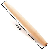 Mr. Woodware - French Wooden Rolling Pin 18″ x 1.55″ for Baking Pizza Pastry Dough, Pie Crust & Cookie by Mr. Woodware - Vysn