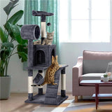 Multilevel Cat Tree Scratcher Furniture Cat Tower by Quality Home Distribution - Vysn