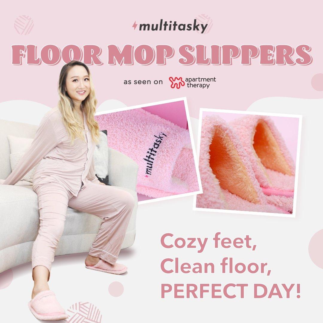 Multitasking Floor Mop Slippers with Removable Sole by Multitasky - Vysn