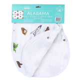 Muslin Baby Swaddle Blanket & Bib Gift Set: Alabama Floral by Little Hometown - Vysn