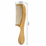 Natural Green Sandalwood Peach Wood Anti Static Pocket Hair Beard Handmade Comb by Plugsus Home Furniture - Vysn