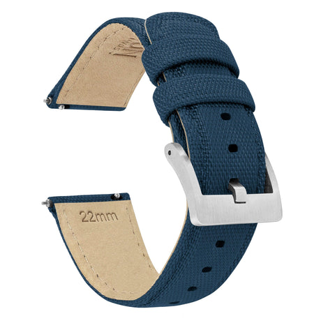 Navy Blue | Sailcloth Quick Release by Barton Watch Bands - Vysn