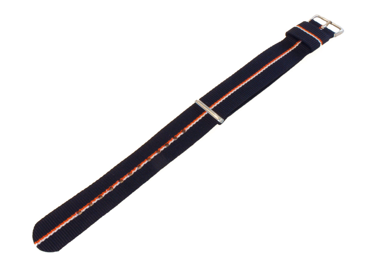 Navy, Pumpkin & Ivory | Nylon NATO® Style by Barton Watch Bands - Vysn