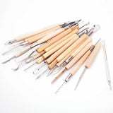 NEW 22PCS Pottery Clay Sculpture Sculpting Carving Modelling Ceramic Hobby Tools by Plugsus Home Furniture - Vysn