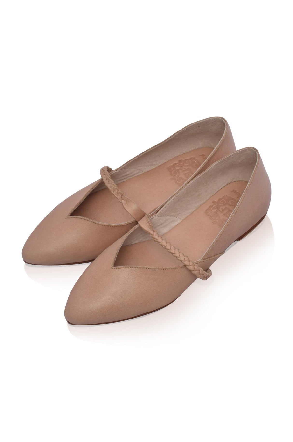 New Love Leather Ballet Flats by ELF - Vysn