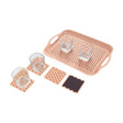 Non-slip tech tray & coasters set COPPER by Peterson Housewares & Artwares - Vysn