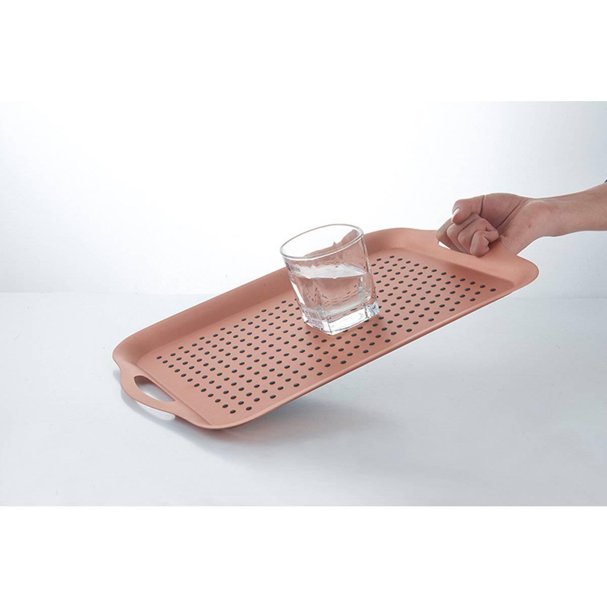 Non-slip tech tray & coasters set COPPER by Peterson Housewares & Artwares - Vysn