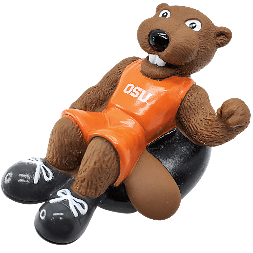 Oregon State - Beavers - Benny Beaver - Premium Bath Toy Collectible by Rubber Tubbers - Vysn