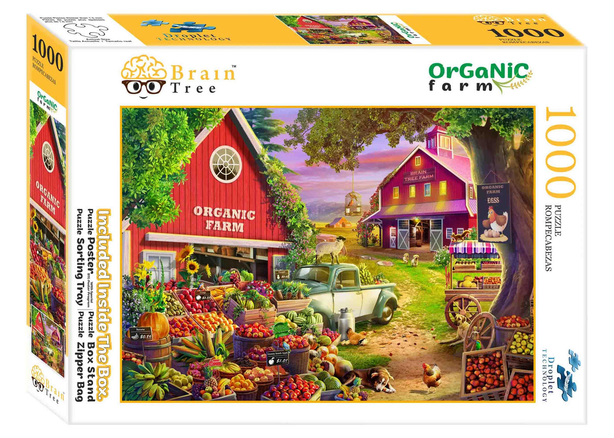 Organic Farm Jigsaw Puzzles 1000 Piece by Brain Tree Games - Jigsaw Puzzles - Vysn