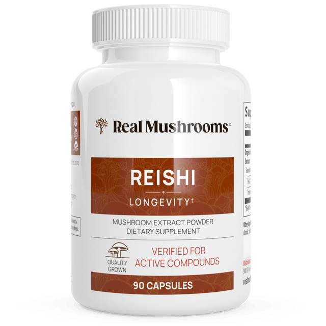 Organic Reishi Mushroom Capsules by Real Mushrooms - Vysn