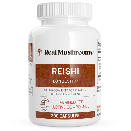 Organic Reishi Mushroom Capsules by Real Mushrooms - Vysn