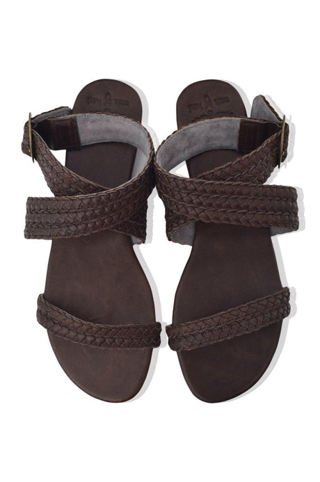 Orra Greek Leather Sandals by ELF - Vysn