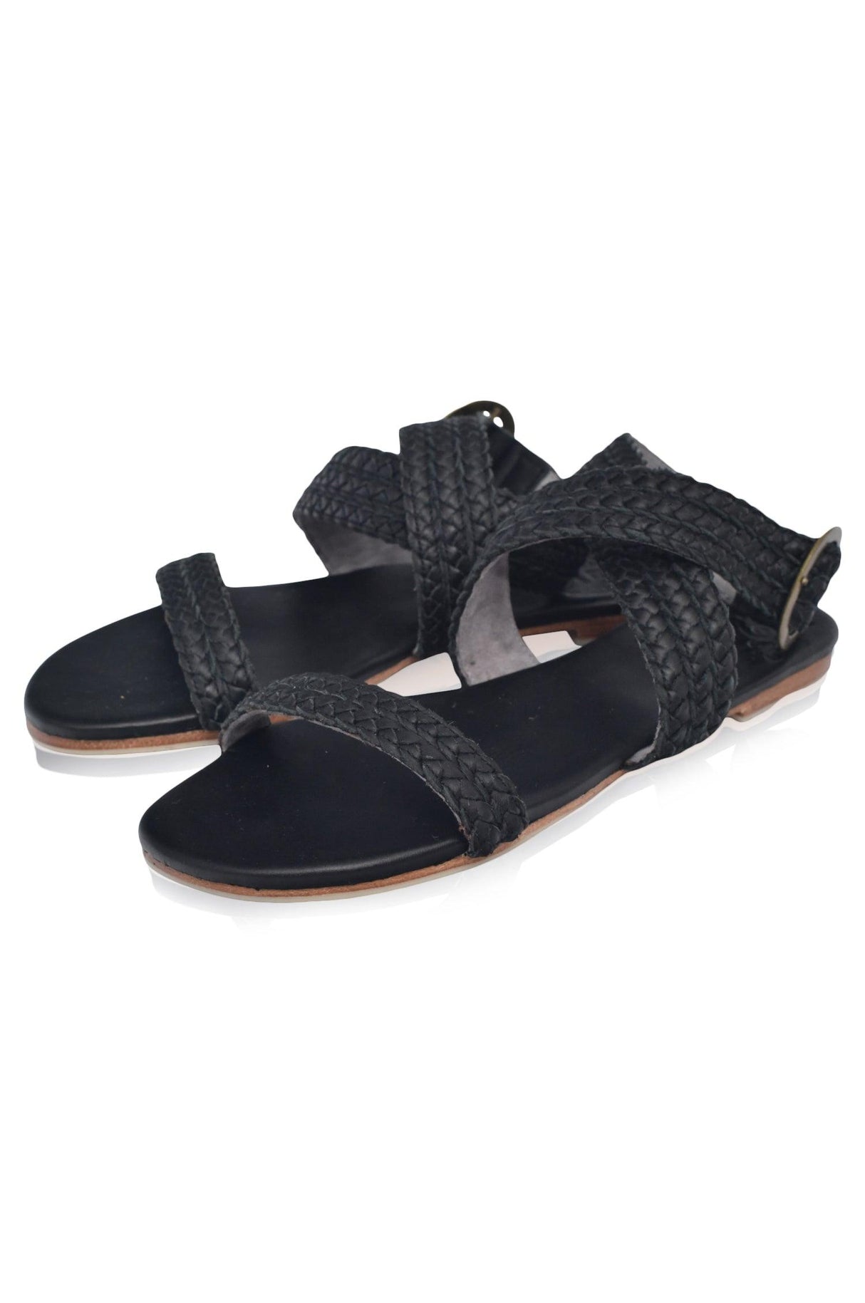 Orra Greek Leather Sandals by ELF - Vysn