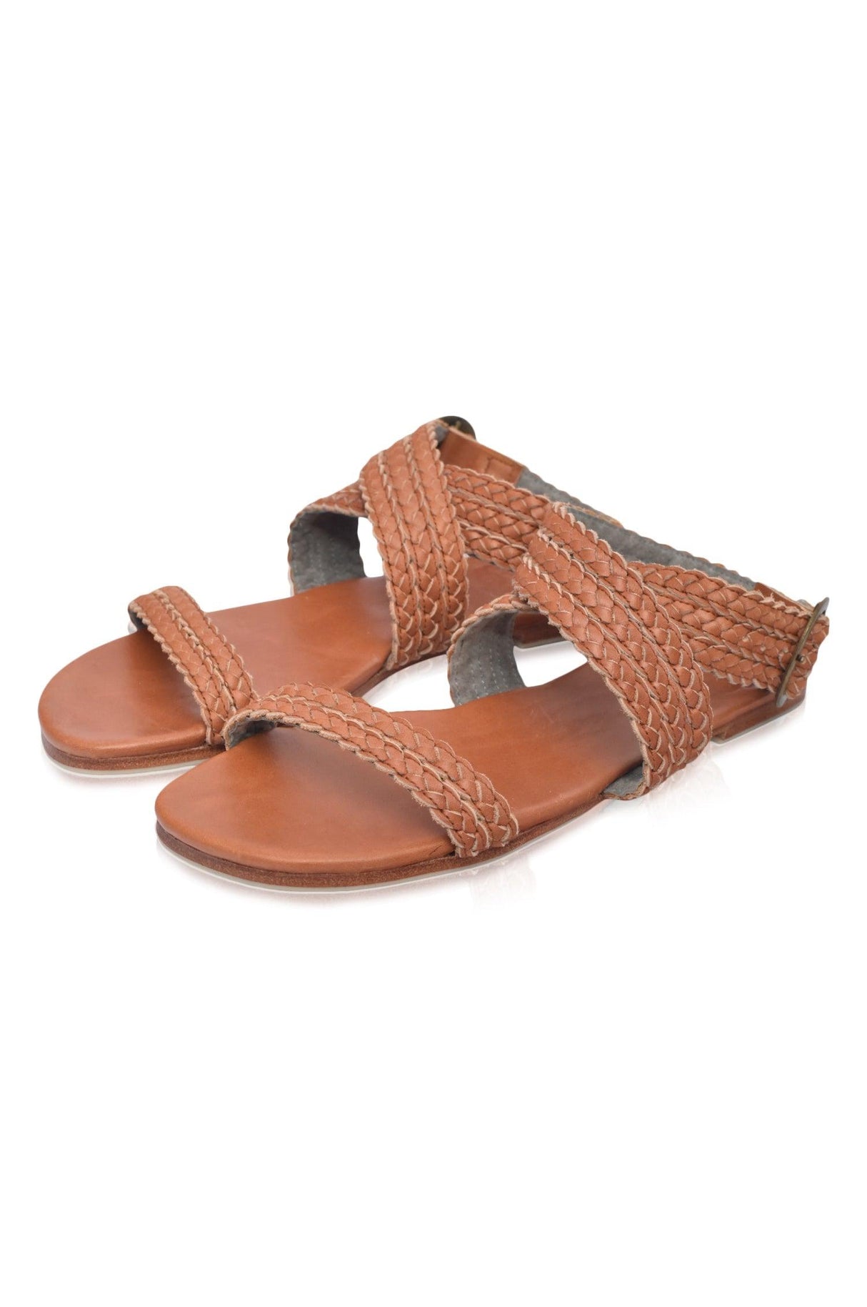 Orra Greek Leather Sandals by ELF - Vysn