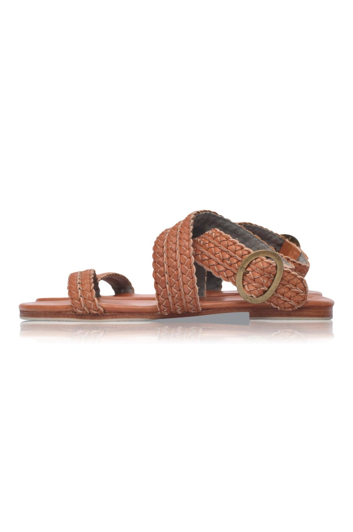 Orra Greek Leather Sandals by ELF - Vysn