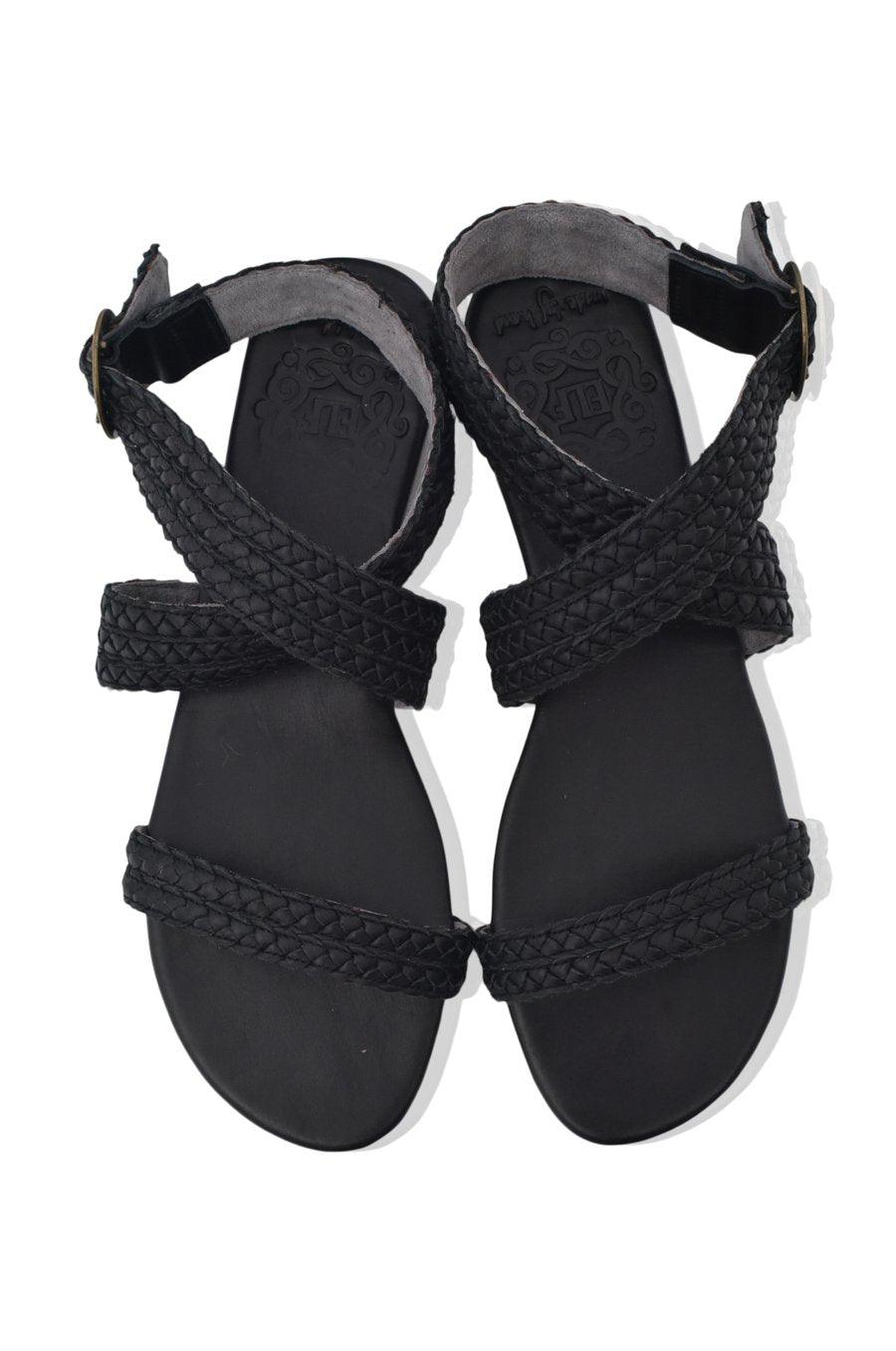 Orra Greek Leather Sandals by ELF - Vysn