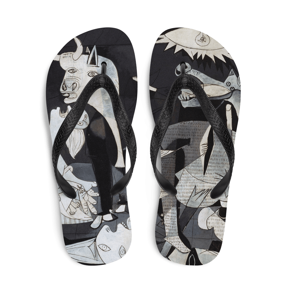 Pablo Picasso Guernica 1937 Artwork Flip-Flops by Art-O-Rama Shop - Vysn