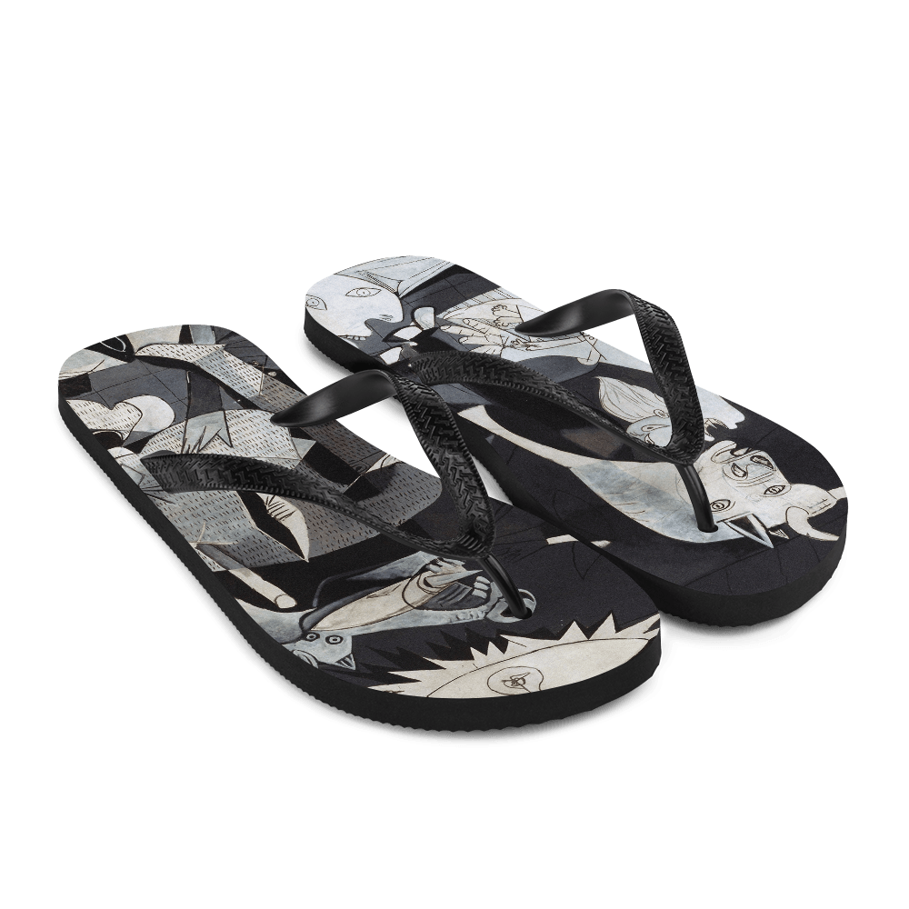 Pablo Picasso Guernica 1937 Artwork Flip-Flops by Art-O-Rama Shop - Vysn