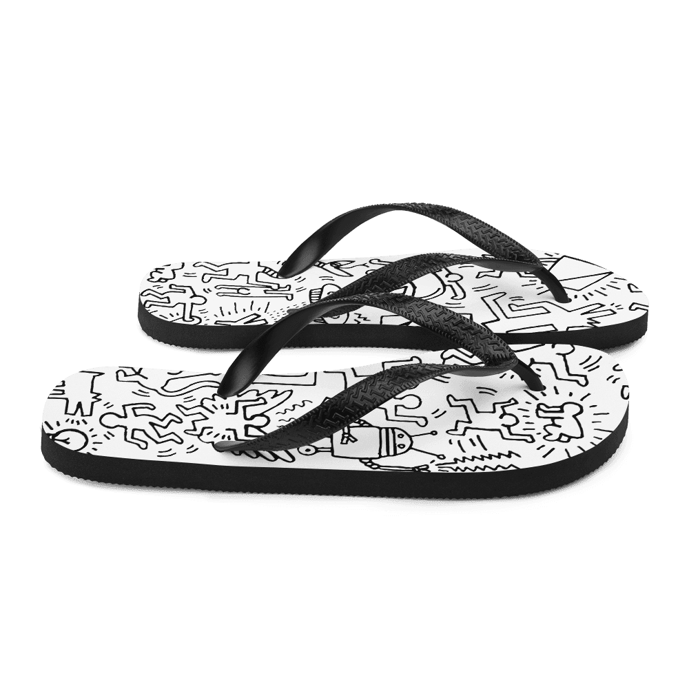 Panel Pattern, Street Art Flip-Flops by Art-O-Rama Shop - Vysn