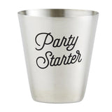 Party Starter Stainless Steel Shot Cups | Set of 4 in Gift Bag by The Bullish Store - Vysn