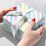 Pastel Stripe Baby Gift Wrap by Present Paper - Vysn