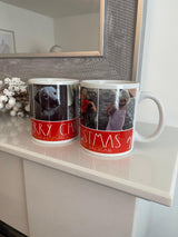 Personalised Text & Photo Picture Merry Christmas Ceramic Mug by WinsterCreations™ Official Store - Vysn