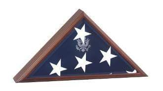 Personalized Flag Display Case, American Laser Engraved Flag Case, Cherry by The Military Gift Store - Vysn