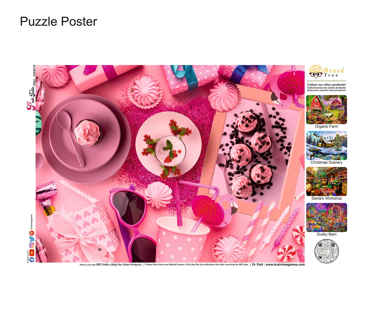 Pink Table Jigsaw Puzzles 500 Piece by Brain Tree Games - Jigsaw Puzzles - Vysn