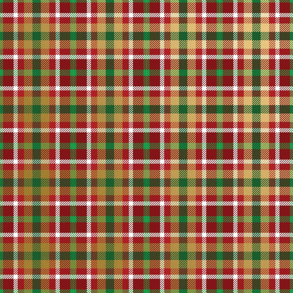 Plaid Christmas Gift Wrap by Present Paper - Vysn