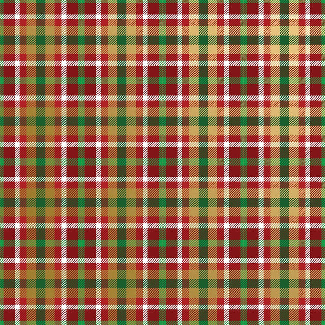 Plaid Christmas Gift Wrap by Present Paper - Vysn