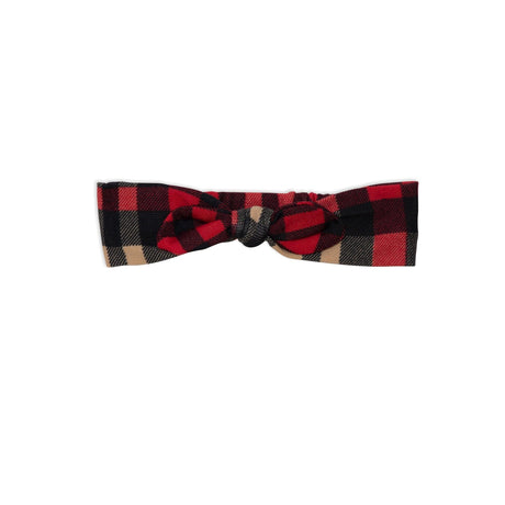 Plaid Knotted Headband by Deux par Deux - Vysn