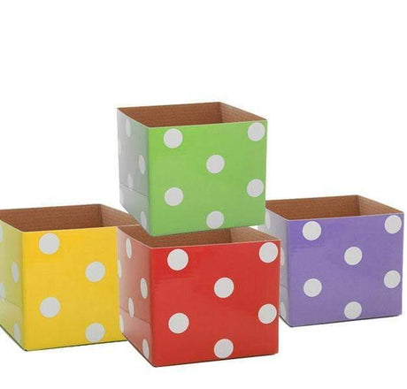 Polka Dots Gloss Mini Posy Box (13x12cmH) by Tshirt Unlimited - Vysn