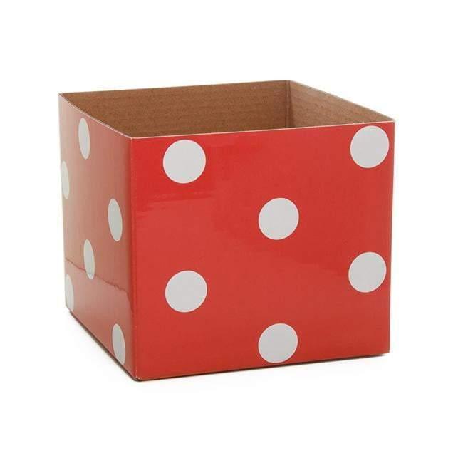 Polka Dots Gloss Mini Posy Box (13x12cmH) by Tshirt Unlimited - Vysn