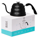 Pour Over Gooseneck Coffee Kettle with Thermometer by Barista Warrior - Vysn