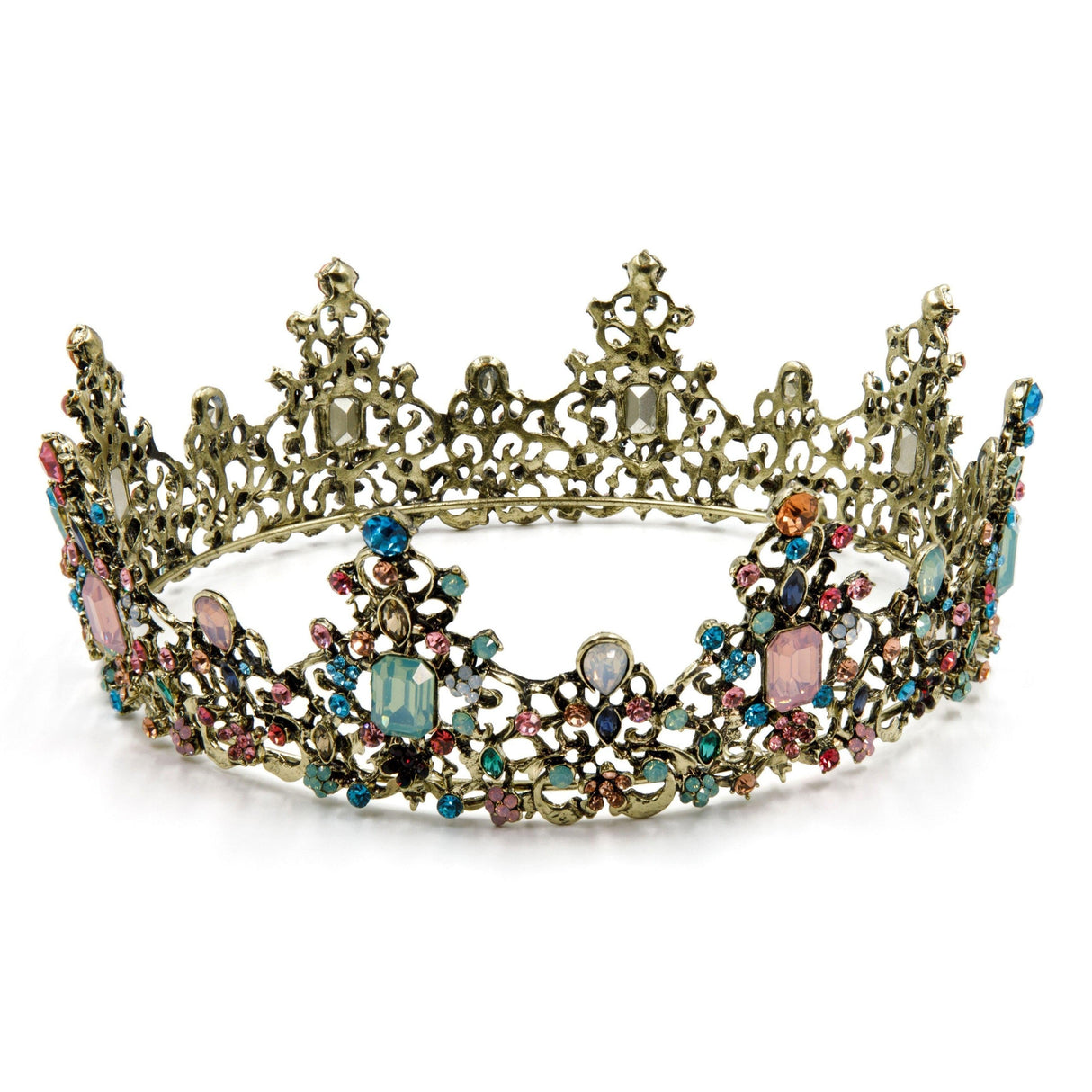 Princess of Pastels Luxe Tiara Crown by The Bullish Store - Vysn