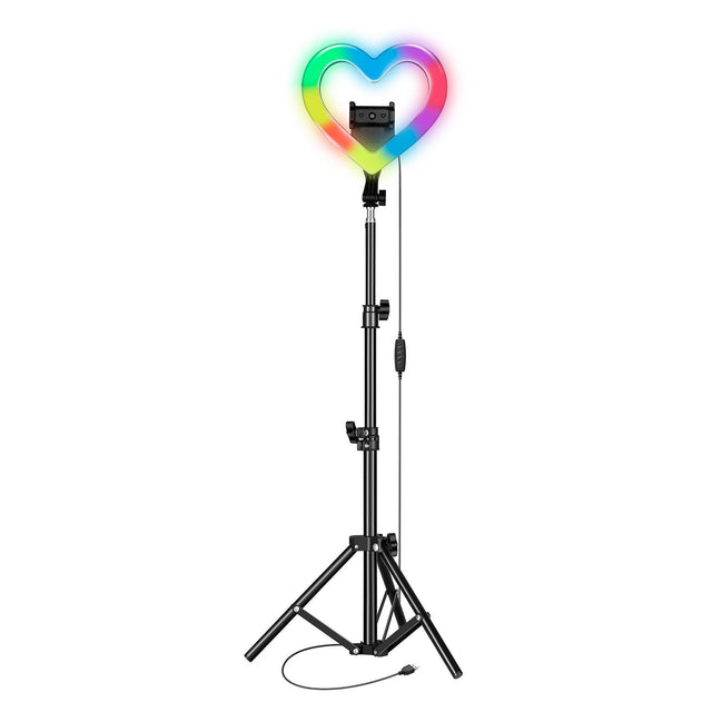 PRO Live Stream 10" Heart Ring Light with RGB (SC-2330RGB) - VYSN