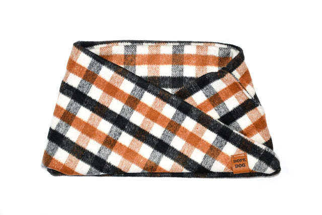 Pumpkin Brûlée Dog Scarf by Dope Dog Co - Vysn