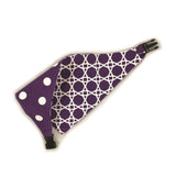 Purple Trellis Reversible Dog Bandana by Uptown Pups - Vysn