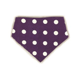 Purple Trellis Reversible Dog Bandana by Uptown Pups - Vysn