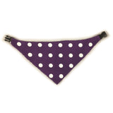 Purple Trellis Reversible Dog Bandana by Uptown Pups - Vysn