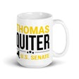 Quiter for US Senate White glossy mug by Proud Libertarian - Vysn